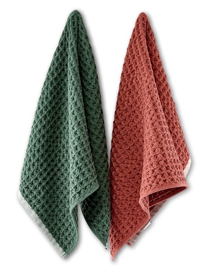 salt&pepper 2 Piece Waffle Tea Towel Set in Cyprus image 1