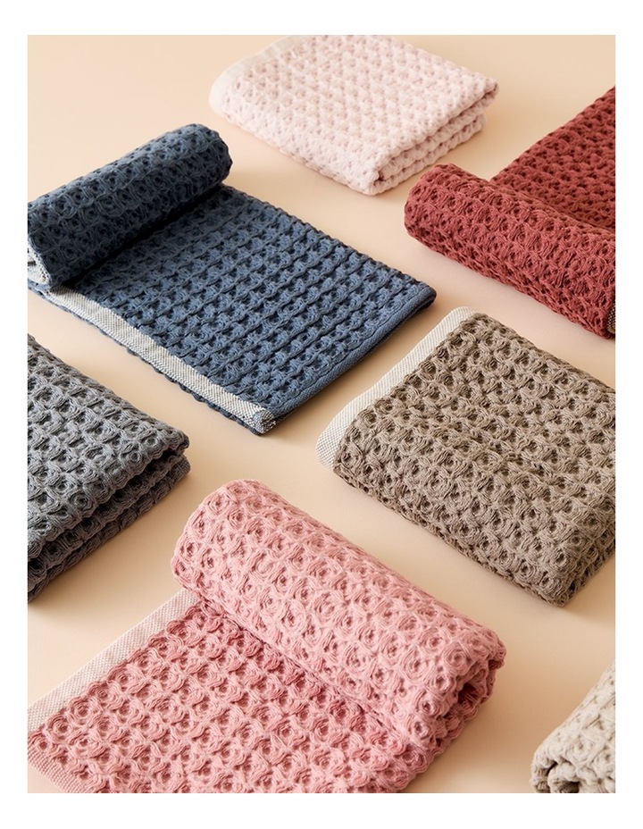 salt&pepper 2 Piece Waffle Tea Towel Set in Marine image 2