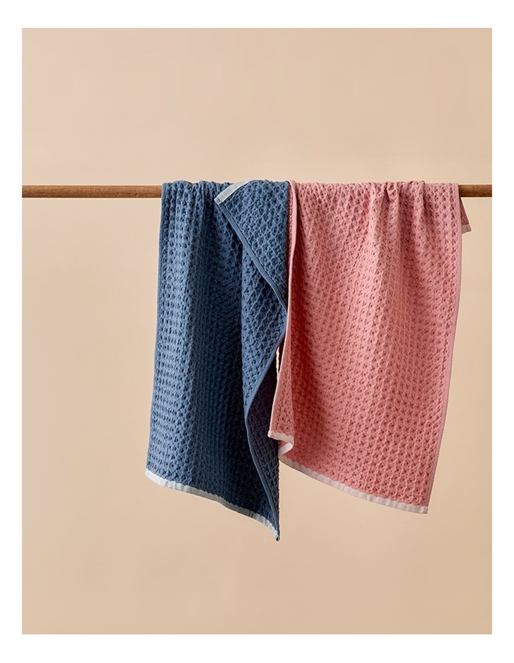 salt&pepper 2 Piece Waffle Tea Towel Set in Marine image 4
