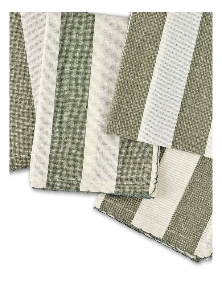 salt&pepper Taylor 4 Piece Napkin Set 45 x 45cm in Faded Gum image 3