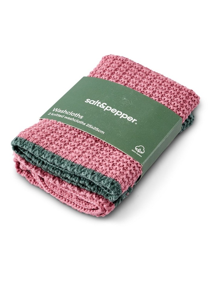salt&pepper 2 Piece Knitted Washcloth Set in Cyprus image 4