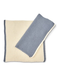 salt&pepper 2 Piece Knitted Washcloth Set in Marine