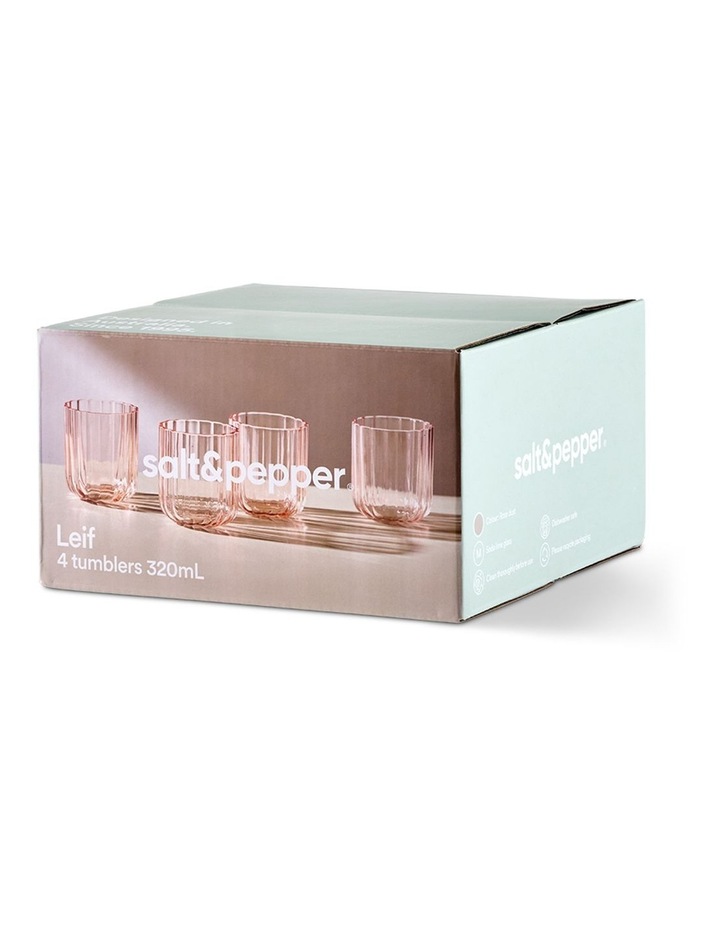salt&pepper Leif 4 Piece Tumbler Set 320mL in Rose Dust image 7