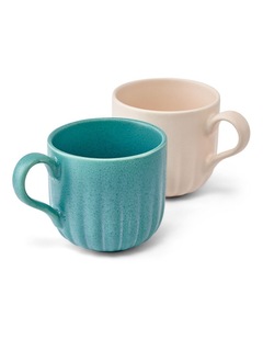 salt&pepper Leif 2 Piece Mug Set 430mL in Organza & Moss
