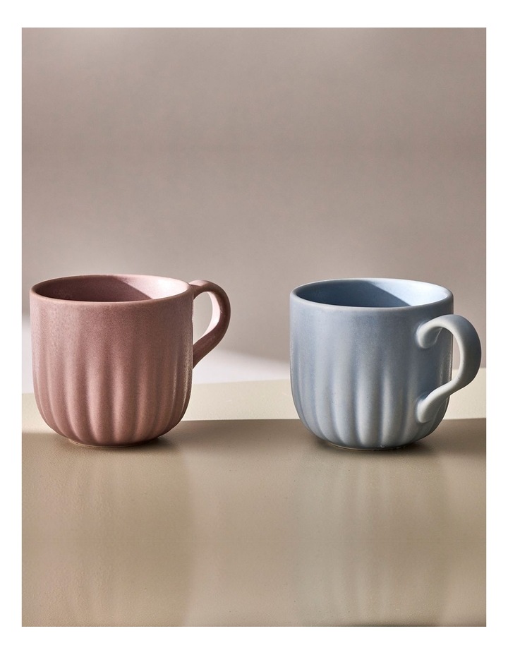salt&pepper Leif 2 Piece Mug Set 430mL in Cornflower & Bloom image 2