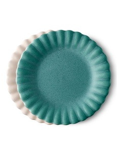 salt&pepper Leif 2 Piece Cake Plate Set 20cm in Organza & Moss