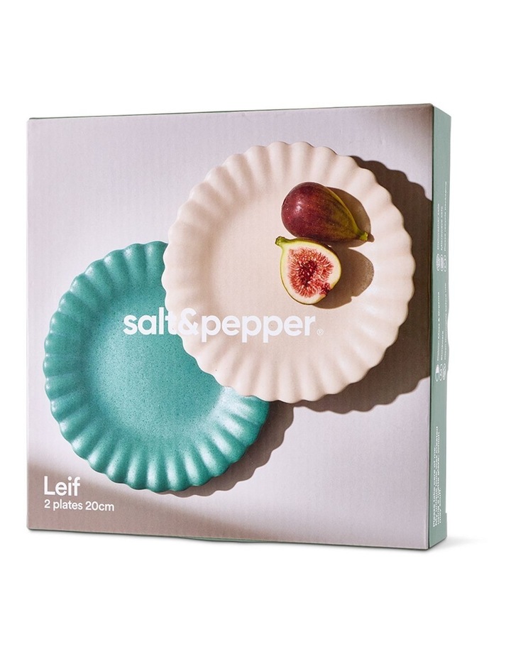 salt&pepper Leif 2 Piece Cake Plate Set 20cm in Organza & Moss image 5