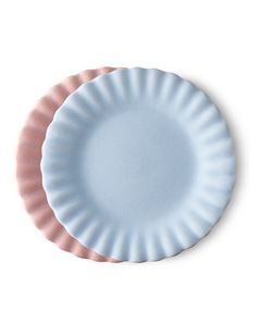 salt&pepper Leif 2 Piece Cake Plate Set 20cm in Cornflower & Bloom