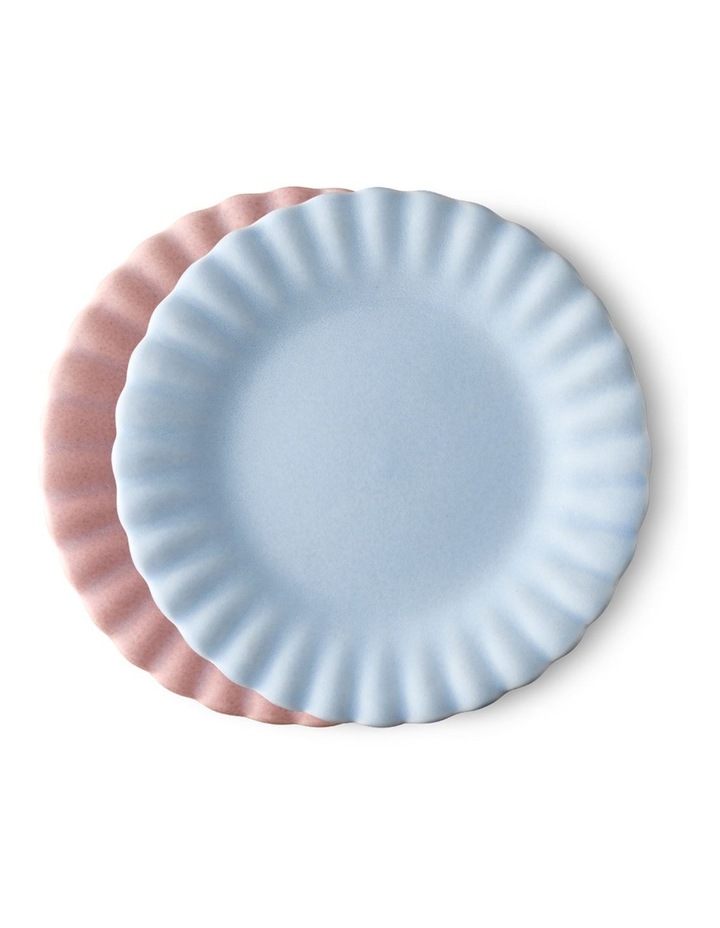 salt&pepper Leif 2 Piece Cake Plate Set 20cm in Cornflower & Bloom image 1