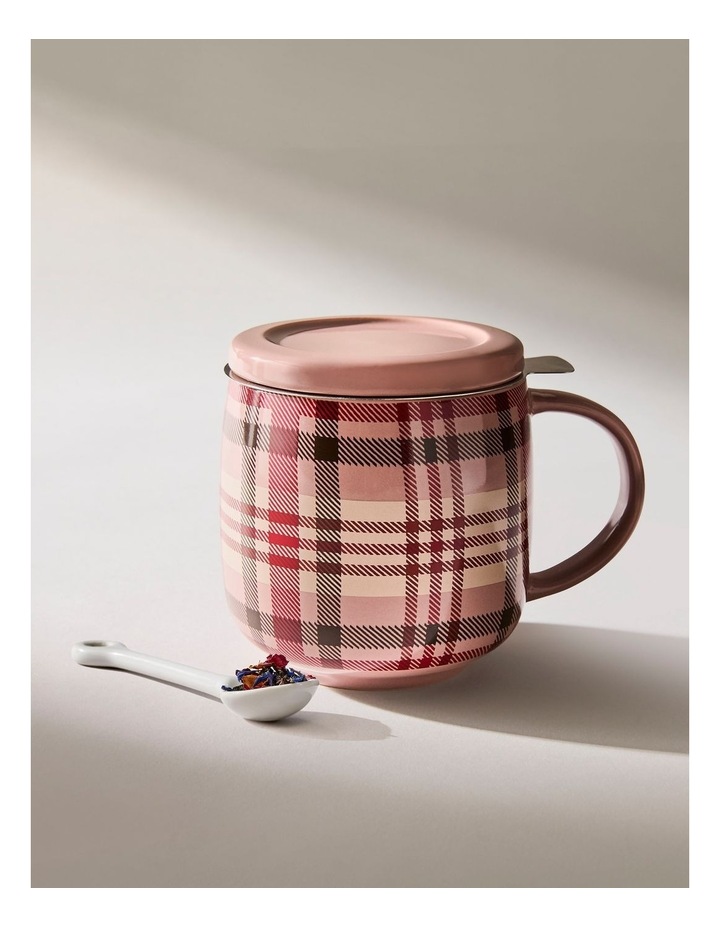 salt&pepper Kit Mug with Strainer and Lid 420mL in Bloom Check image 7