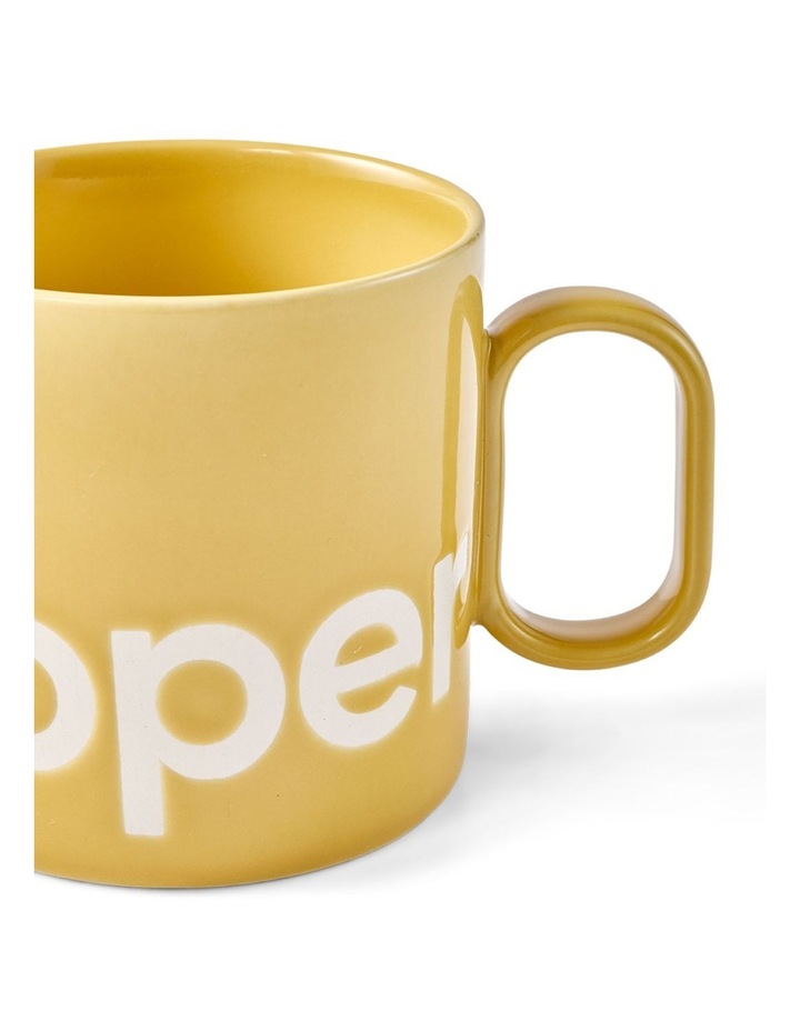 salt&pepper Logo Mug 400mL in Saffron image 4