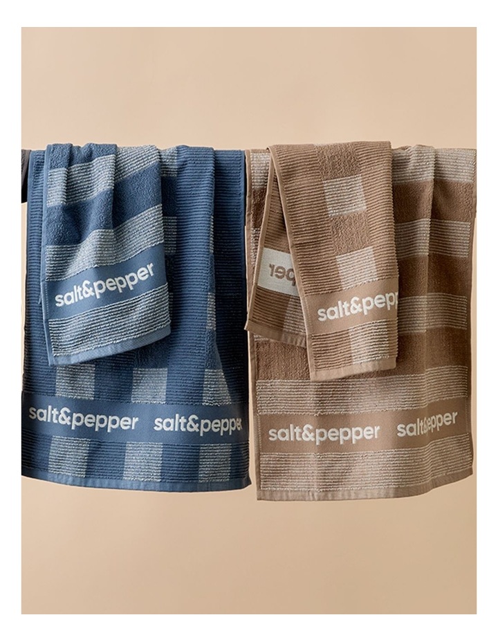 salt&pepper Logo 2 Piece Tea Towel Set in Taupe image 2