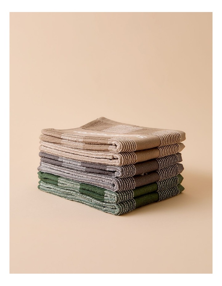 salt&pepper Logo 2 Piece Tea Towel Set in Taupe image 6