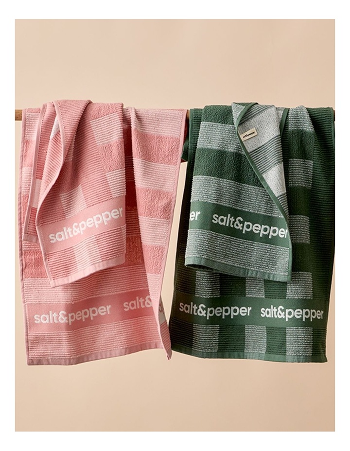 salt&pepper Logo 2 Piece Tea Towel Set in Rose Dust image 5