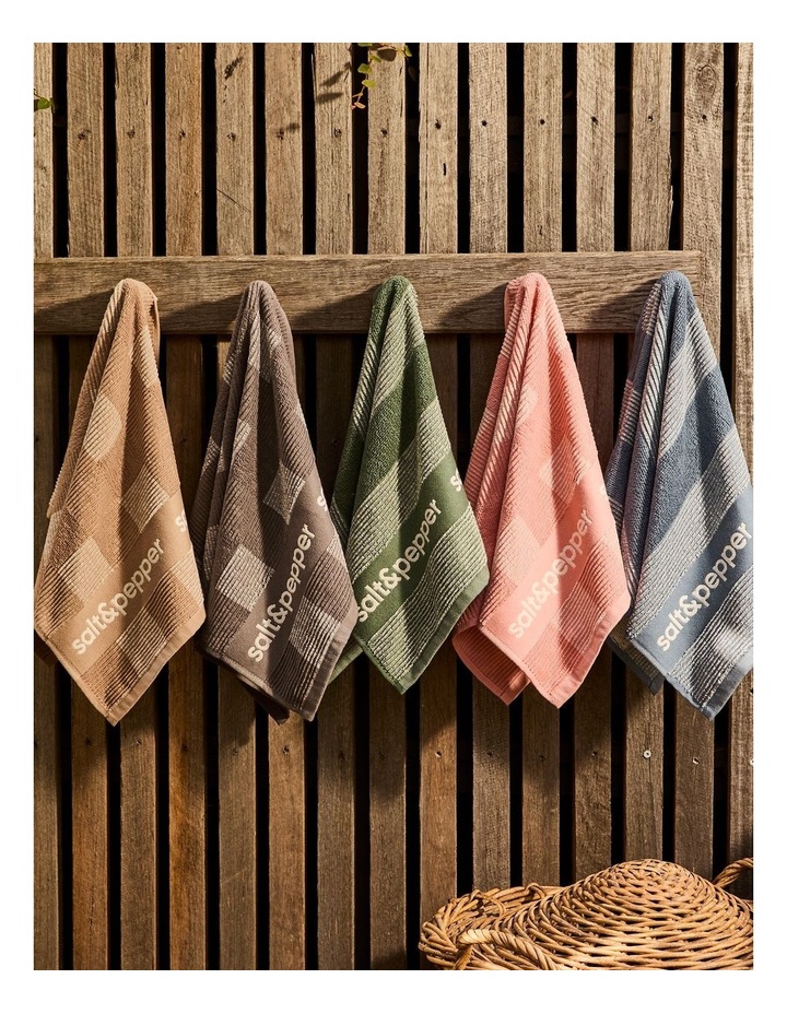salt&pepper Logo 2 Piece Tea Towel Set in Rose Dust image 6