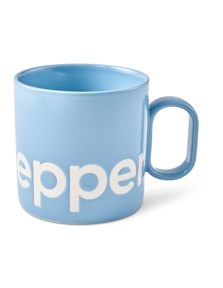 salt&pepper Logo Mug 400mL in Cornflower image 1