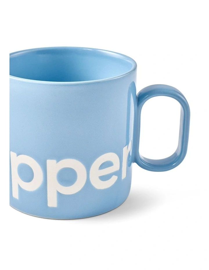 salt&pepper Logo Mug 400mL in Cornflower image 2