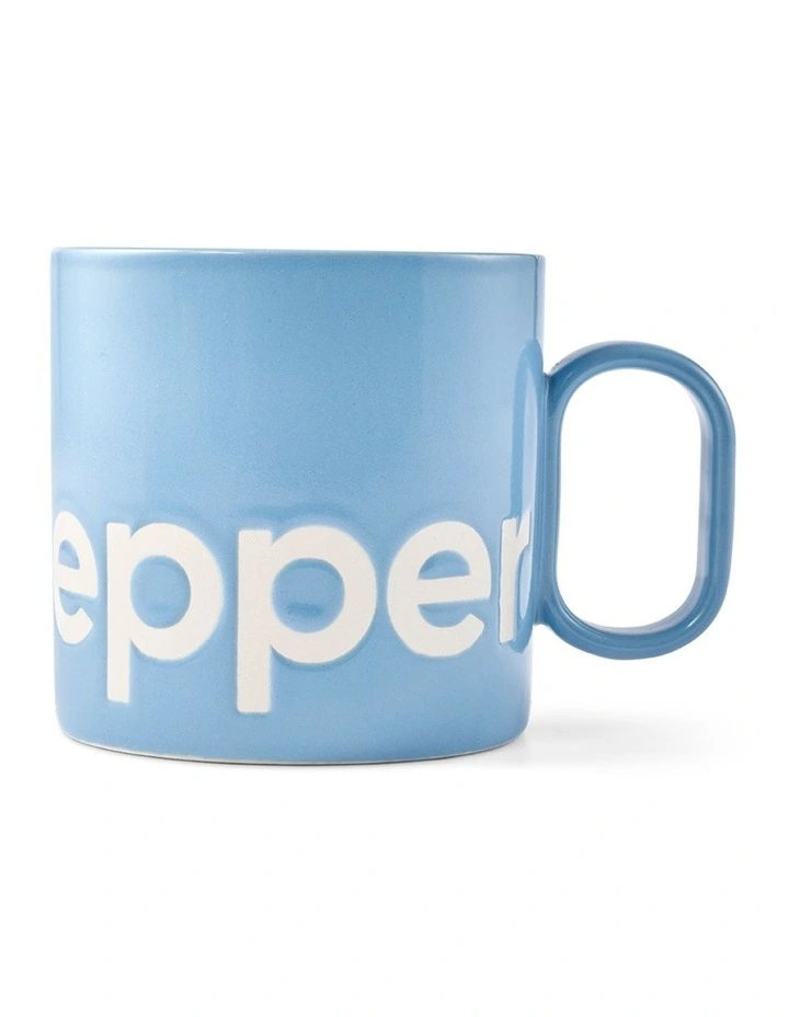 salt&pepper Logo Mug 400mL in Cornflower image 3
