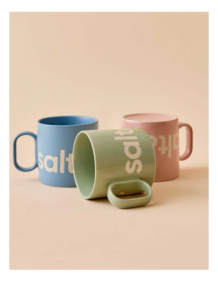 salt&pepper Logo Mug 400mL in Cornflower image 7