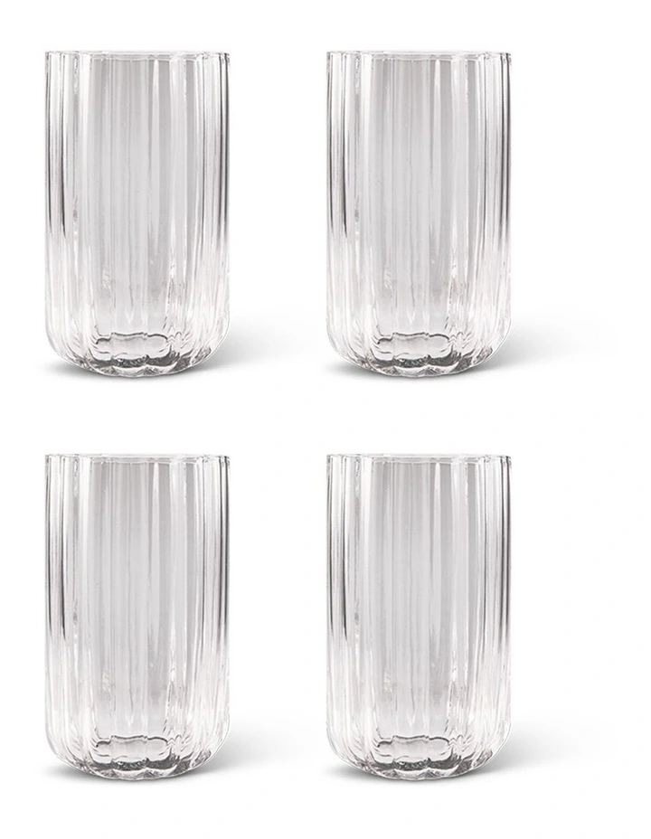 salt&pepper Leif Highball Glasses 450mL - Set of 4 in Clear image 5