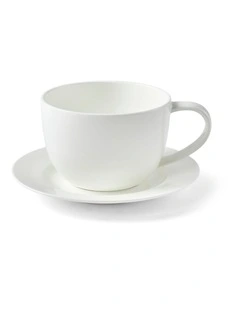 salt&pepper Remy Teacup with Saucer 320mL in White