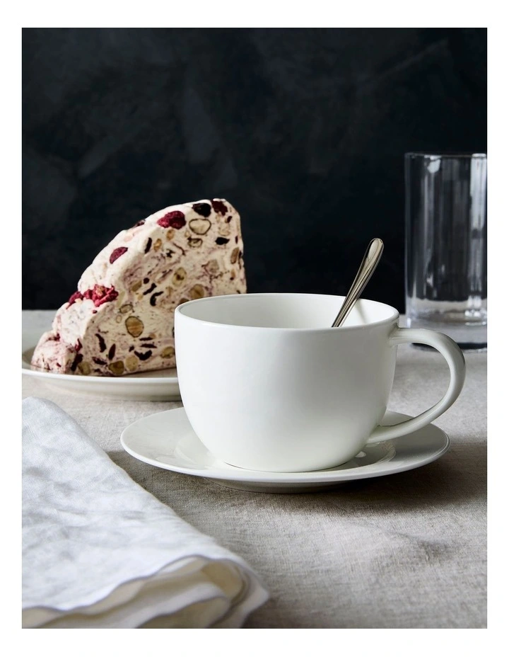 salt&pepper Remy Teacup with Saucer 320mL in White image 2