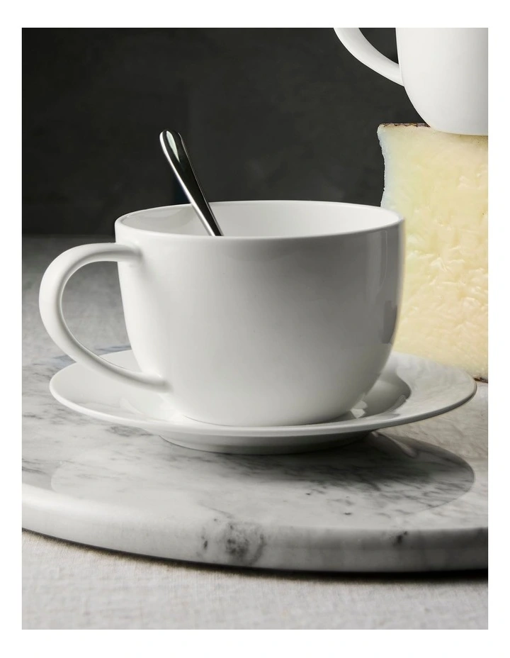 salt&pepper Remy Teacup with Saucer 320mL in White image 7