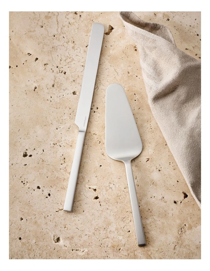 salt&pepper Kai 2 Piece Cake Server Set in Silver Polish image 5