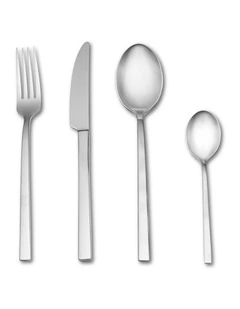 salt&pepper Kai 16 Piece Cutlery Set in Silver Satin