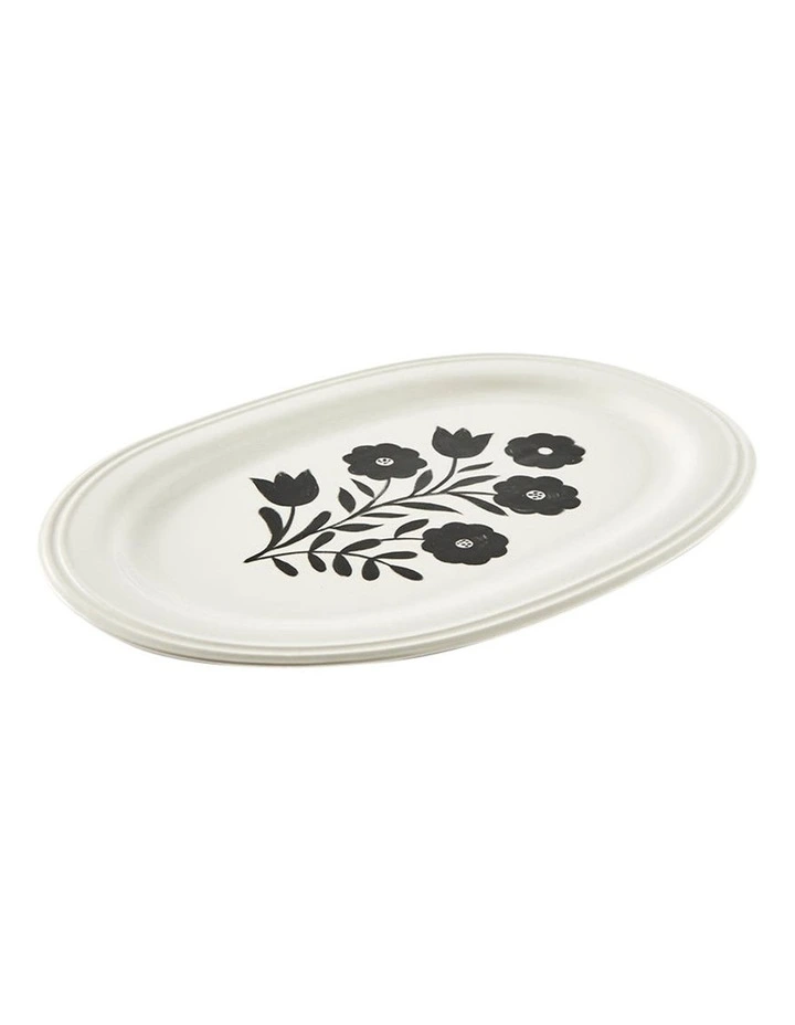 Bistro Oval Platter 32x22cm in White image 2