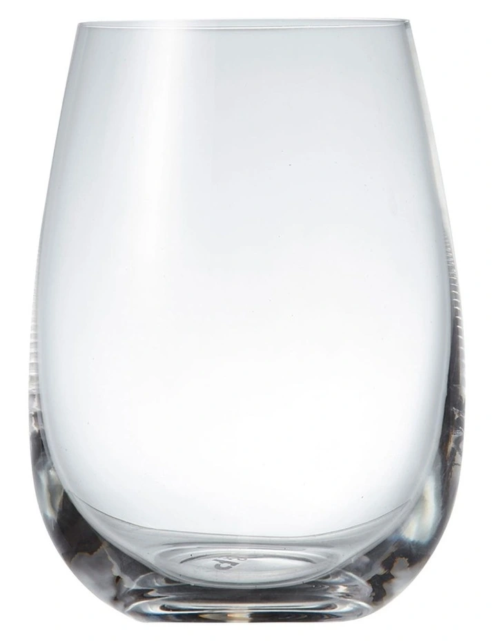 Cuvee Stemless Wine Glasses Set of 6 in White image 1
