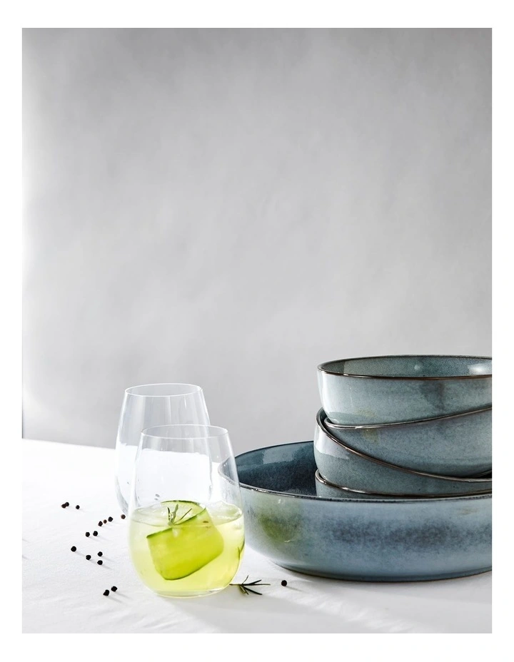 Cuvee Stemless Wine Glasses Set of 6 in White image 5
