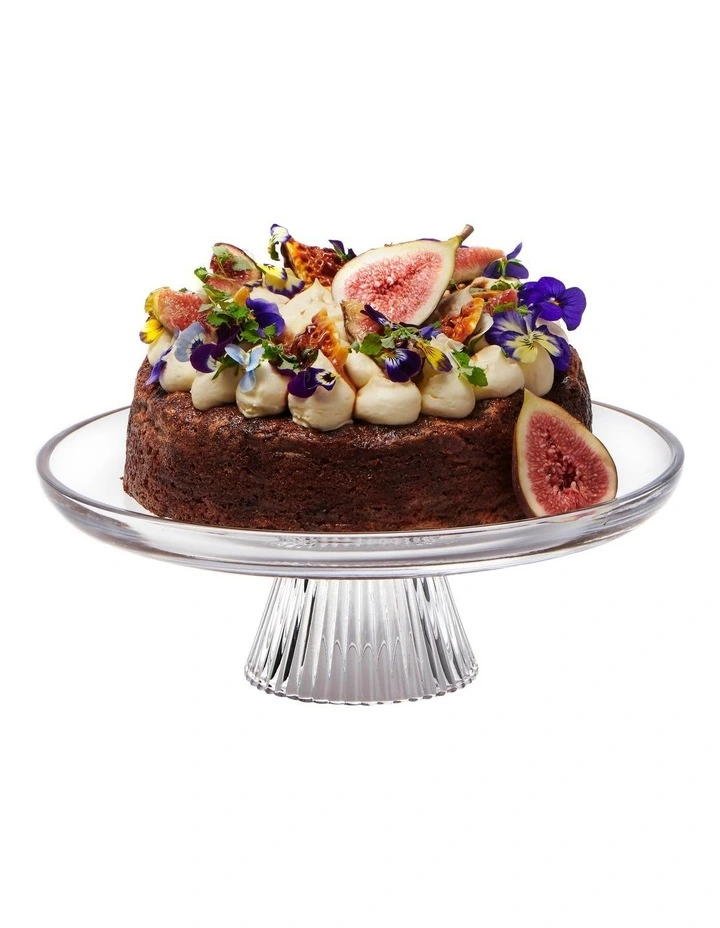 Ogin Footed Cake Plate 28x10cm in Clear image 1