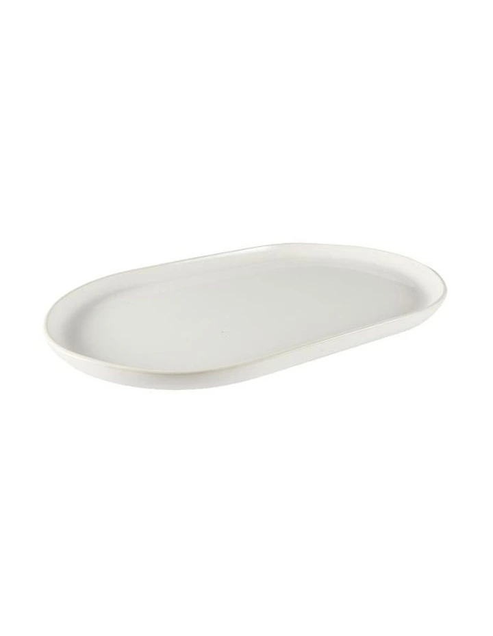 Riley Oval Platter 38cm in White image 1
