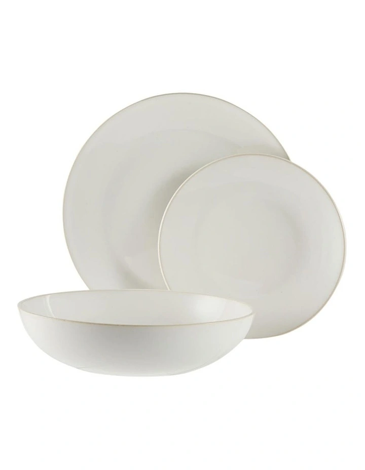 Riley Dinner Set 12 Piece in White image 1