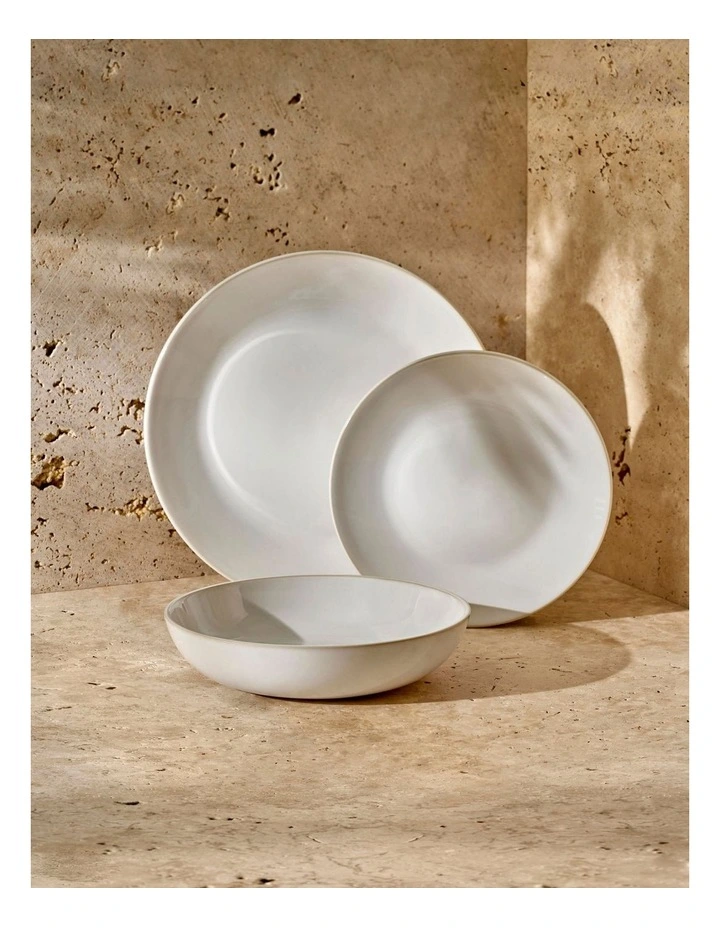 Riley Dinner Set 12 Piece in White image 5