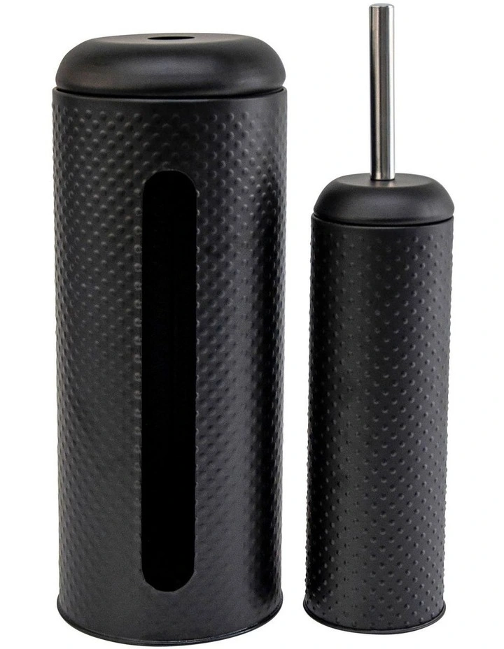 Spot Toilet Brush And Roll Holder in Black image 1
