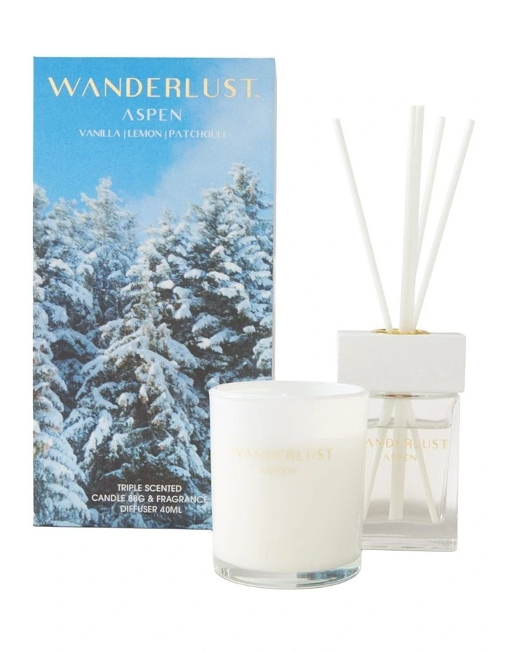 Wanderlust Diffuser & Candle Gift Pack Aspen image 1