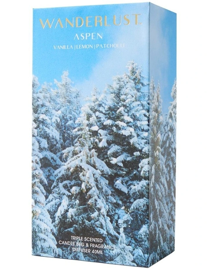 Wanderlust Diffuser & Candle Gift Pack Aspen image 2