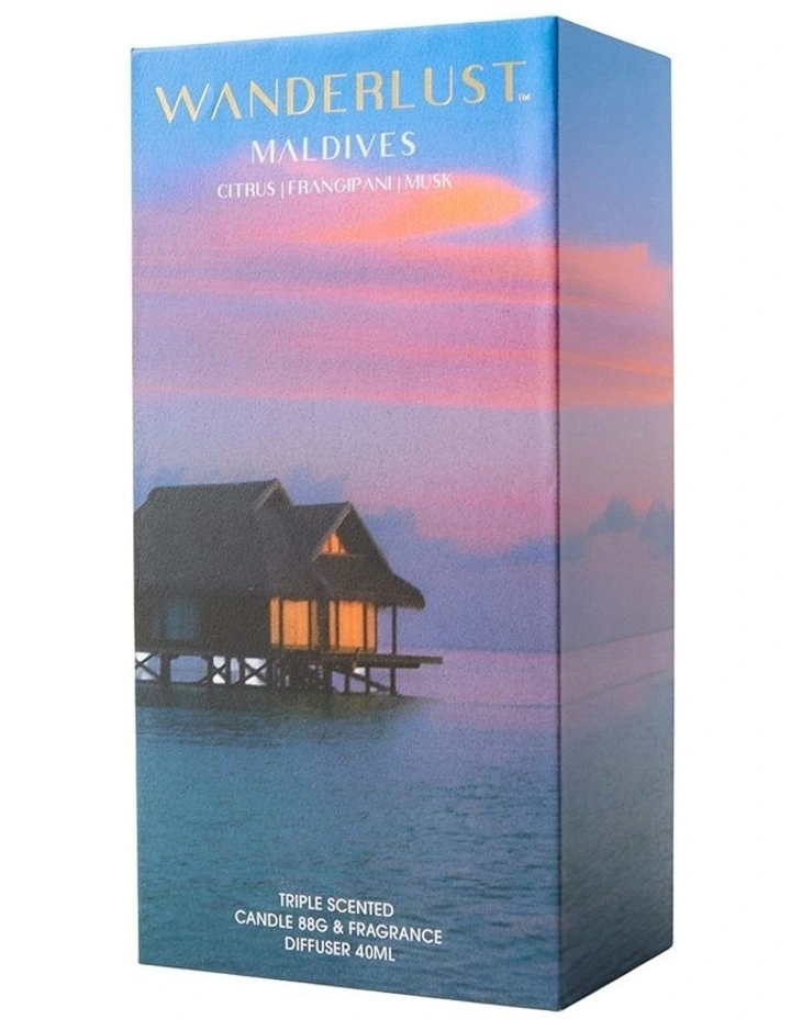 Wanderlust Diffuser & Candle Gift Pack Maldives image 2