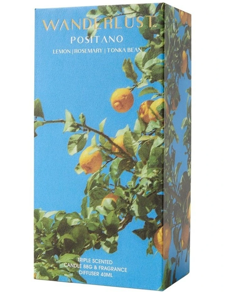 Wanderlust Diffuser & Candle Gift Pack Positano image 2