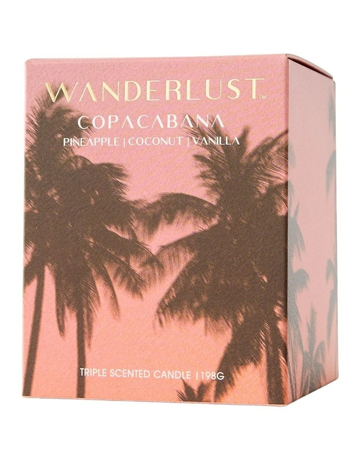 Wanderlust Candle Copacabana 198g in Navy Blue image 2