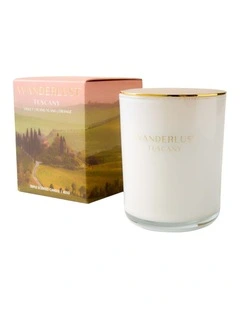 Wanderlust Candle with Lid Tuscany 425g 10x12cm in Assorted