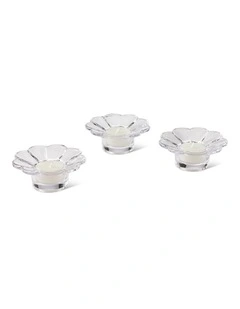 salt&pepper Leif 3 Piece Candle Set in Clear