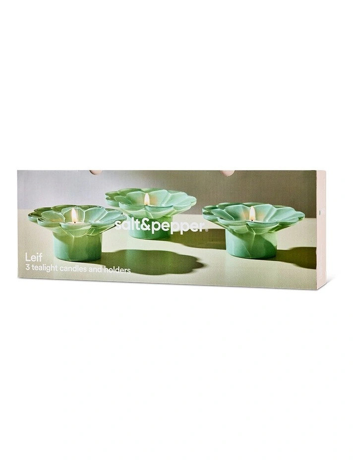 salt&pepper Leif 3 Piece Candle Set in Faded Gum image 5