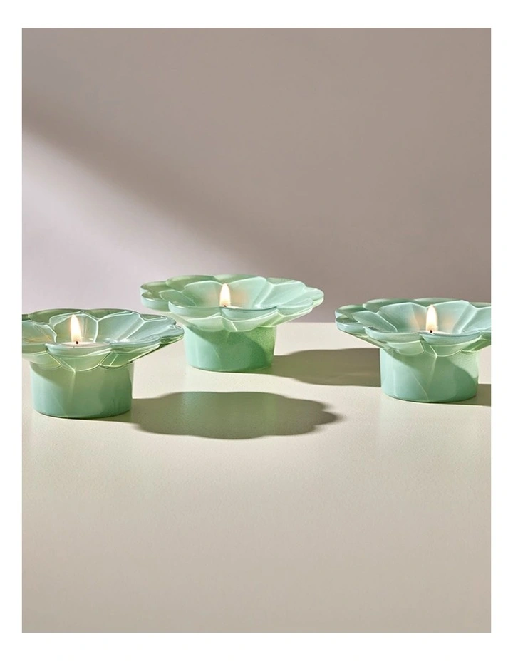 salt&pepper Leif 3 Piece Candle Set in Faded Gum image 6