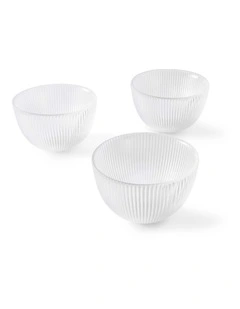 salt&pepper Quinn 3 Piece Condiment Bowl Set 10cm in Clear