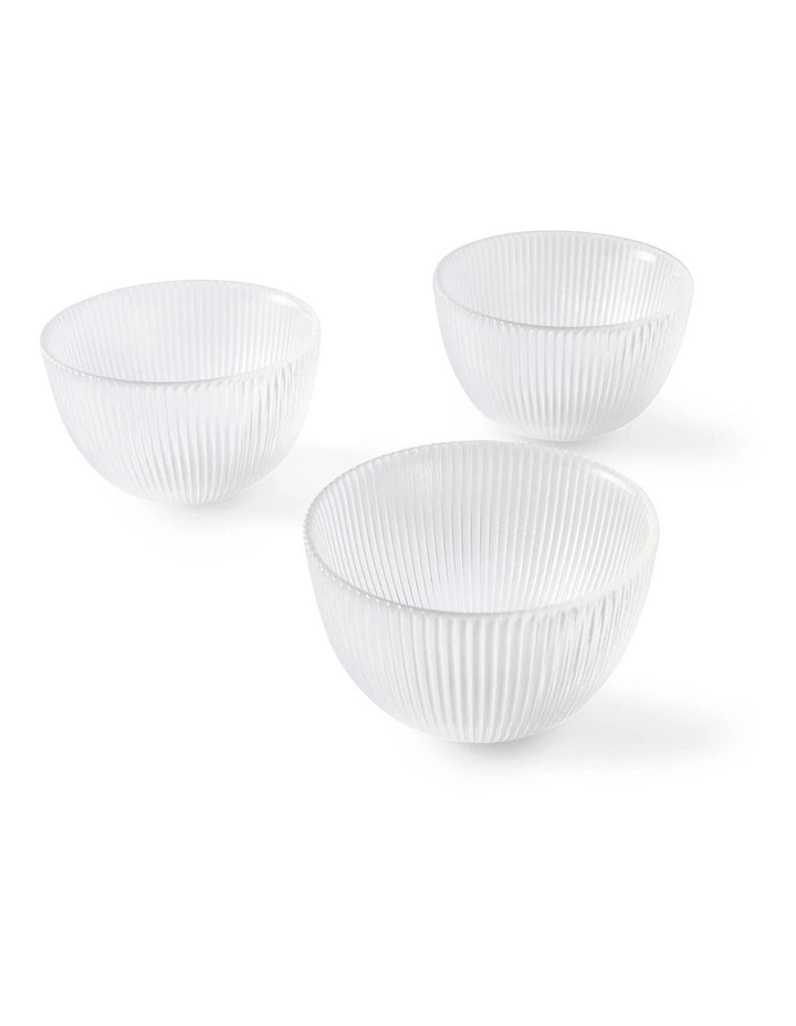 salt&pepper Quinn 3 Piece Condiment Bowl Set 10cm in Clear image 1