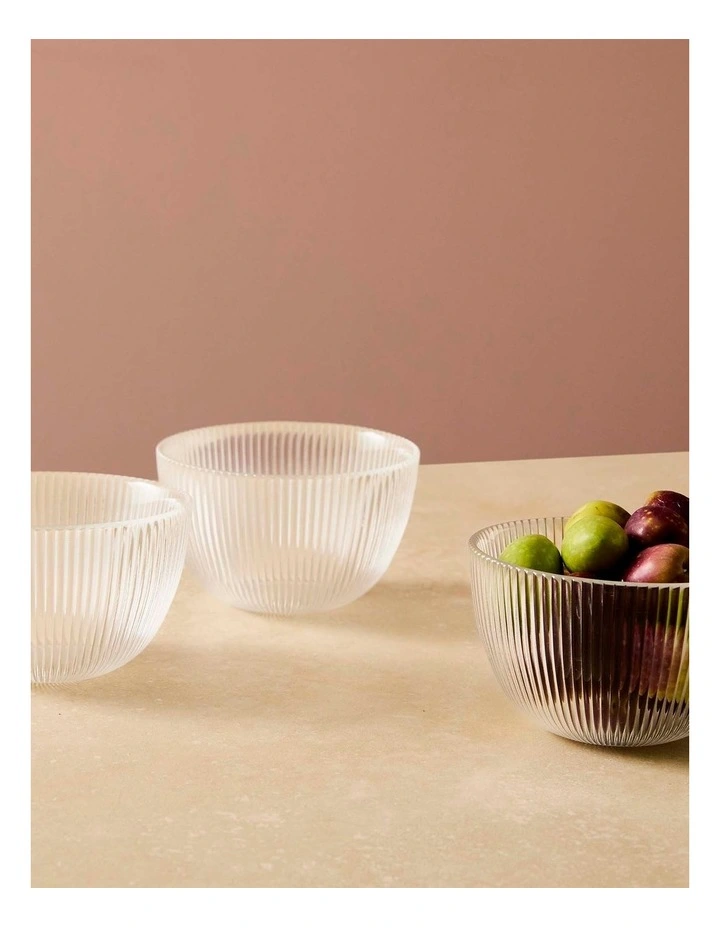 salt&pepper Quinn 3 Piece Condiment Bowl Set 10cm in Clear image 5
