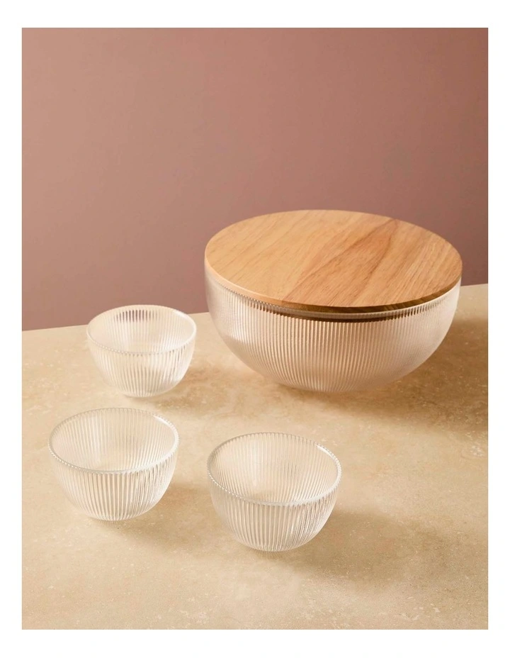 salt&pepper Quinn 3 Piece Condiment Bowl Set 10cm in Clear image 7